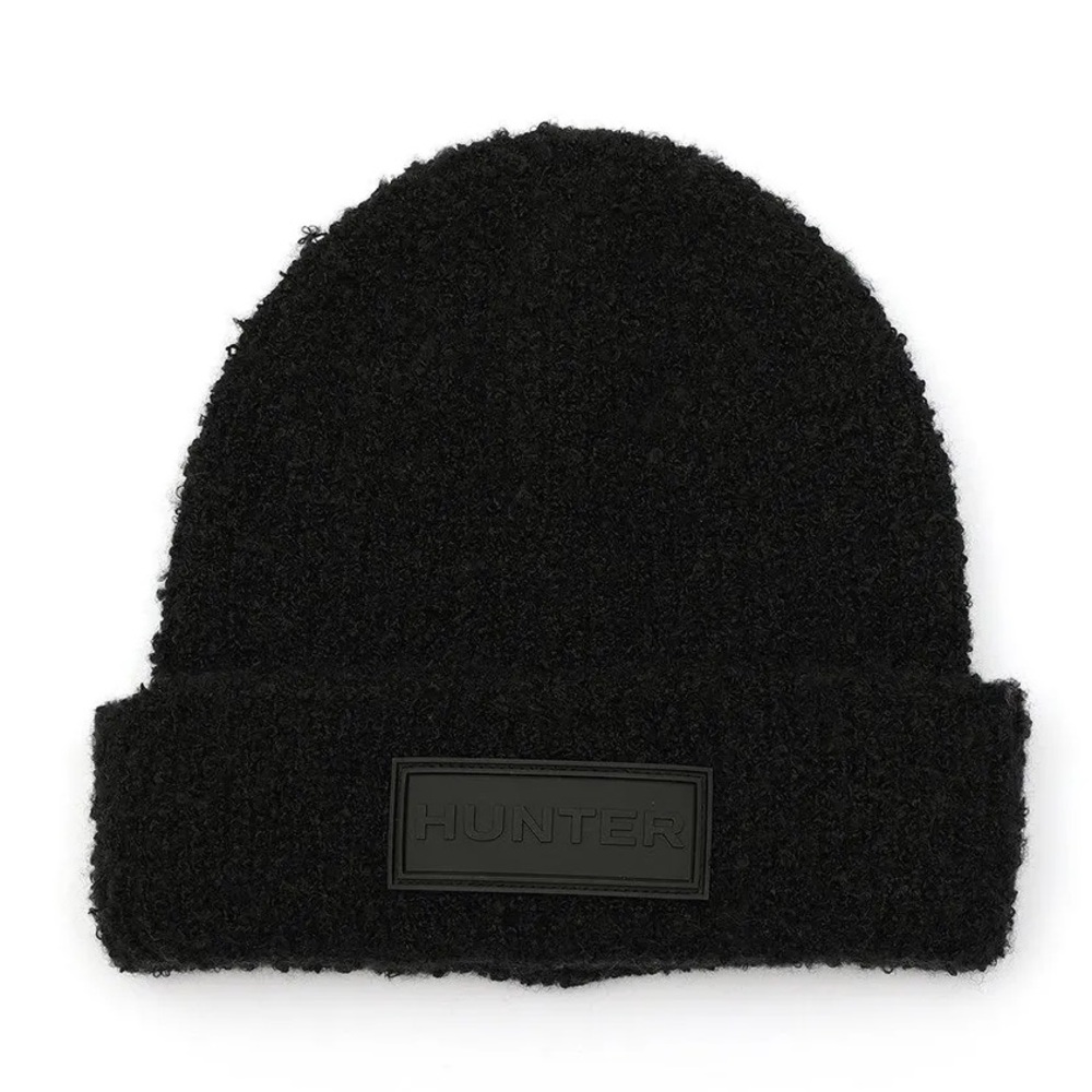NWT HUNTER Black Tonal Patch Beanie - Picture 3 of 6